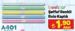 BEESTAR ŞEFFAF RENKLİ RULO KAPLIK